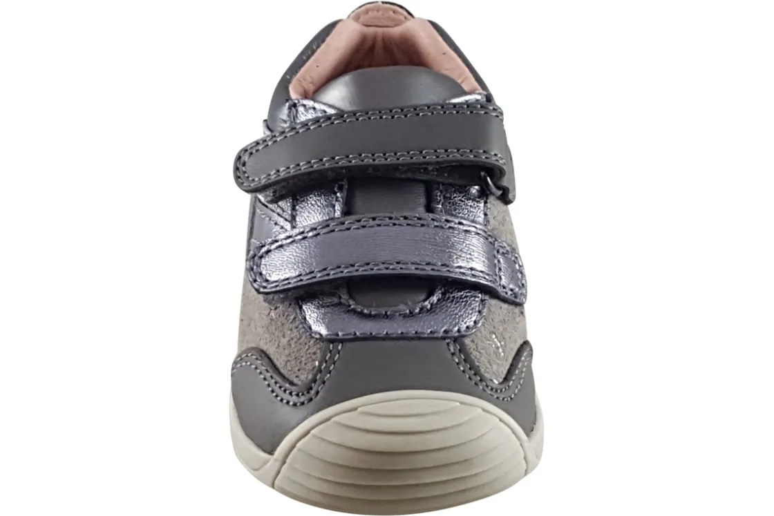 Biomecanics Velcro | Podiatrist Approved<Gracie 231113A allic Girls Leather First Shoes