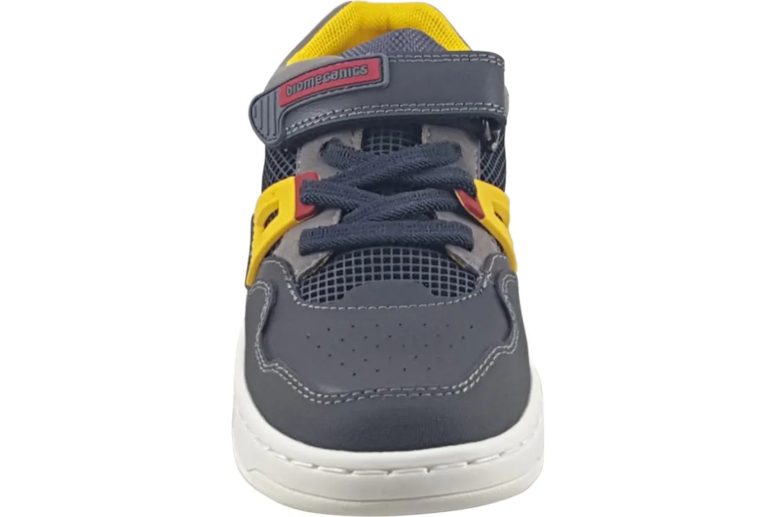 BOY Biomecanics Velcro | Podiatrist Approved<Ichabod 241234B Boys Fashion Trainers Leather Grey