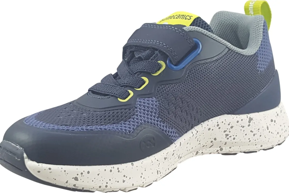 BOY Biomecanics Velcro | Podiatrist Approved<Ignatius 241271A Boys Navy Lime Sports Trainers