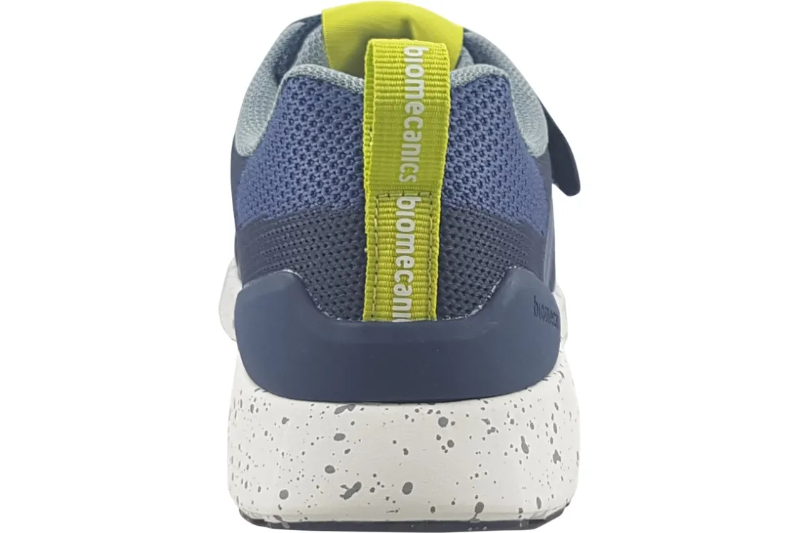 BOY Biomecanics Velcro | Podiatrist Approved<Ignatius 241271A Boys Navy Lime Sports Trainers