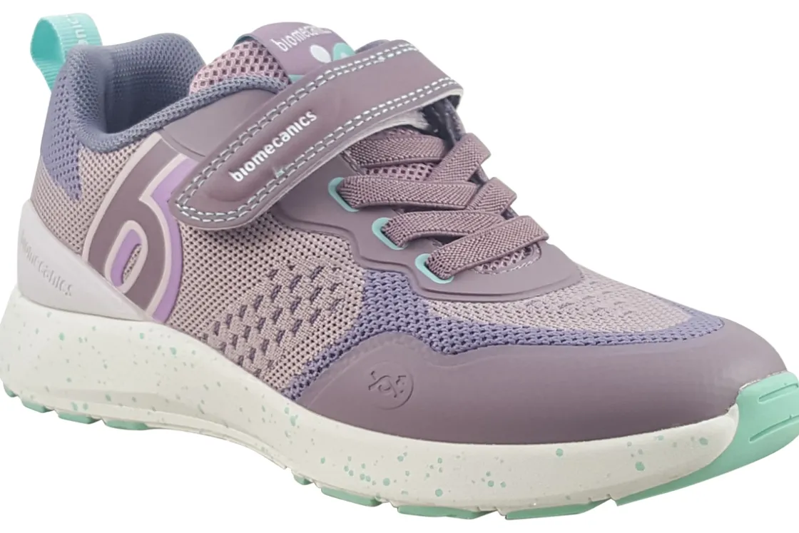 Biomecanics Velcro | Podiatrist Approved<Ivanka 241271D Girls Mauve Aqua Sports Trainers
