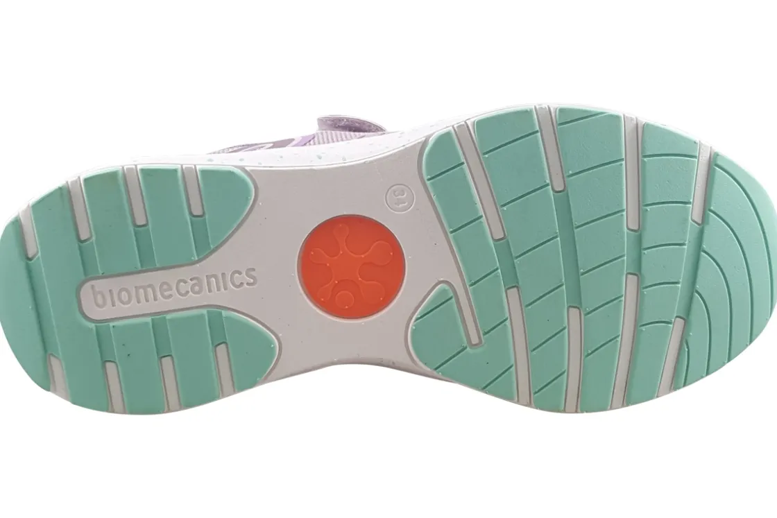 Biomecanics Velcro | Podiatrist Approved<Ivanka 241271D Girls Mauve Aqua Sports Trainers
