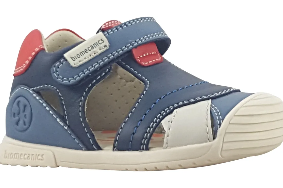 BOY Biomecanics Velcro | Boys First Shoes<Jackson 252126 Boys Leather First Shoes