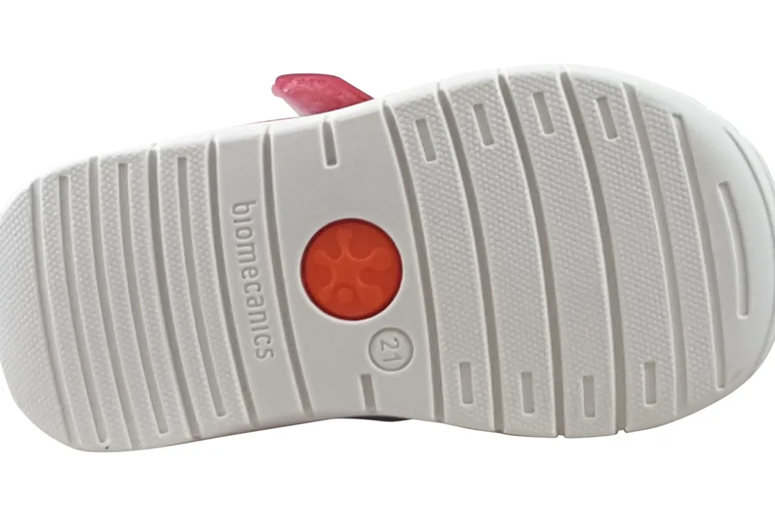 Biomecanics Velcro | Podiatrist Approved<Jemima 252121 Girls First Shoes Pink