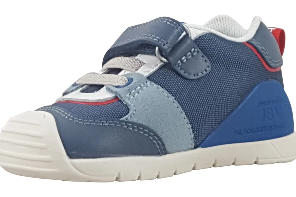 BOY Biomecanics Velcro | Boys First Shoes<Jeremiah 252121 Boys First Shoes Navy Red