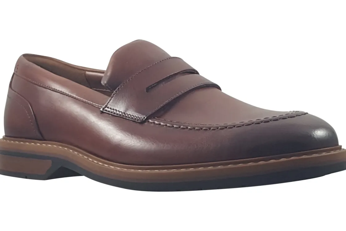 Clarks Mens Shoes<Aldwin Step Mens Loafers Brown