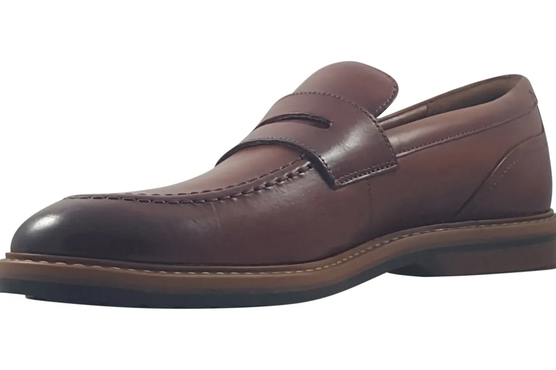 Clarks Mens Shoes<Aldwin Step Mens Loafers Brown