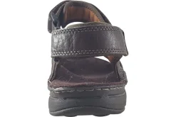Clarks Mens Sandals<ATL Part Dark Brown Mens Leather Sandals