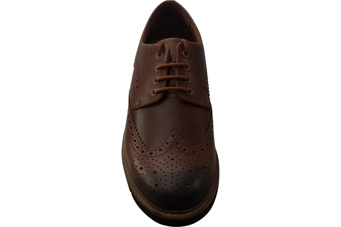 Clarks Brogues | Mens Shoes<Batcombe Wing Dark Tan Mens Leather Shoes