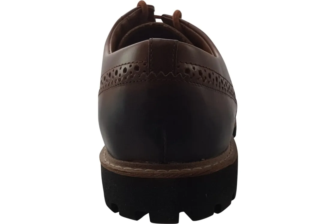 Clarks Brogues | Mens Shoes<Batcombe Wing Dark Tan Mens Leather Shoes