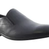 BOY Clarks Senior Boys | Plain Toe<Boswyn Slip Black Mens Leather Shoes