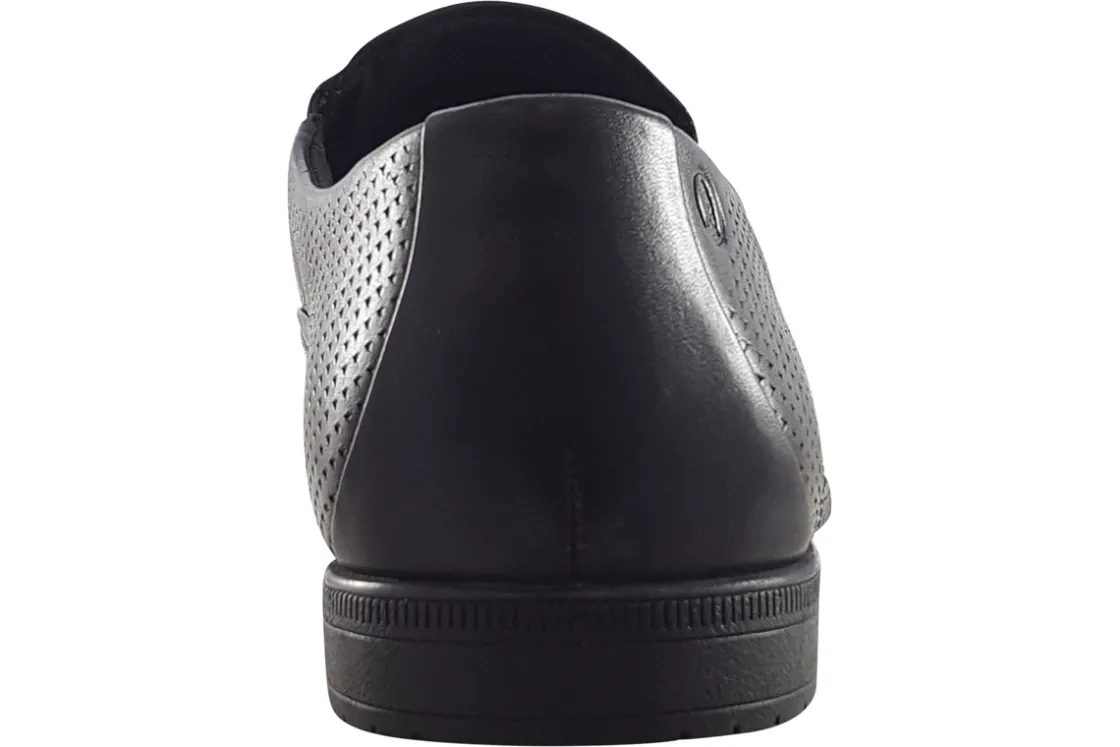 BOY Clarks Senior Boys | Plain Toe<Boswyn Slip Black Mens Leather Shoes