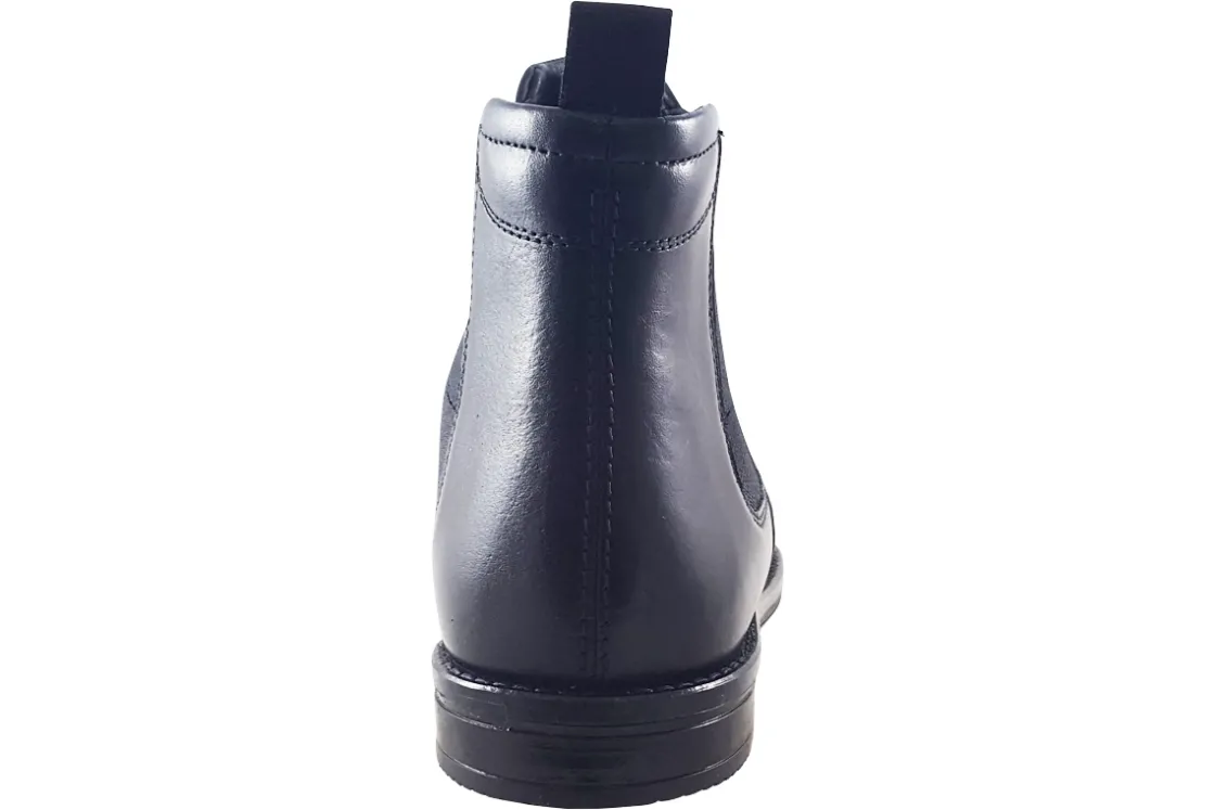 Clarks Mens Boots | Plain Toe<CitiStride Top Black Mens Leather Boots