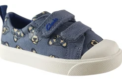 BOY Clarks Velcro | Washable<City Bright T Boys Shoes