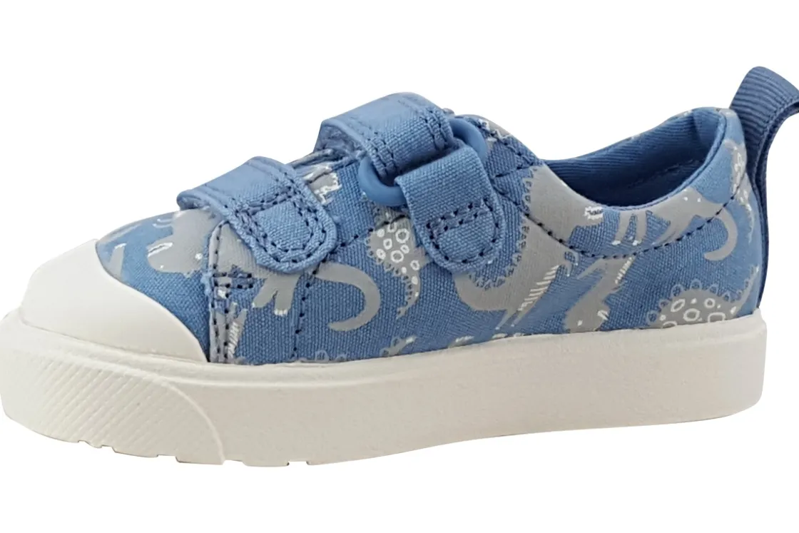 BOY Clarks Velcro | Washable<City Bright T Boys Shoes
