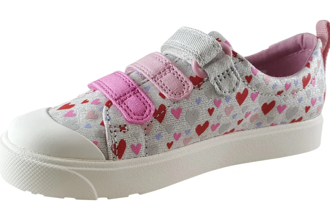 Clarks Velcro | Girls Shoes<City Vibe K. (F Fit) Girls Shoes