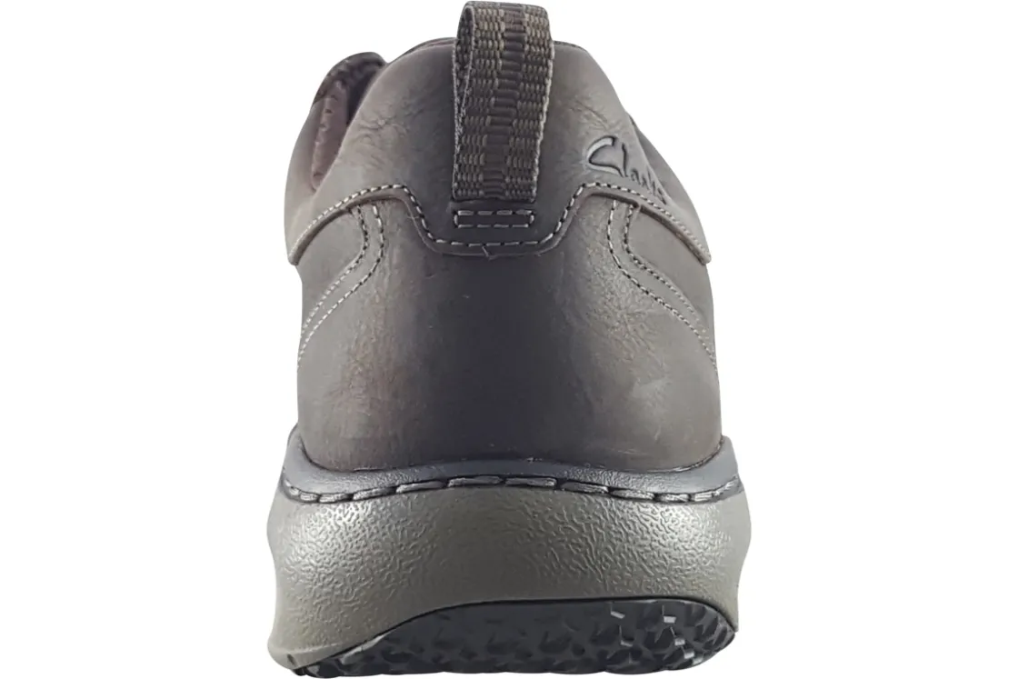 Clarks Apron Toe | Mens Shoes<Pro Lace Dark Brown Tumble Mens Leather Shoes
