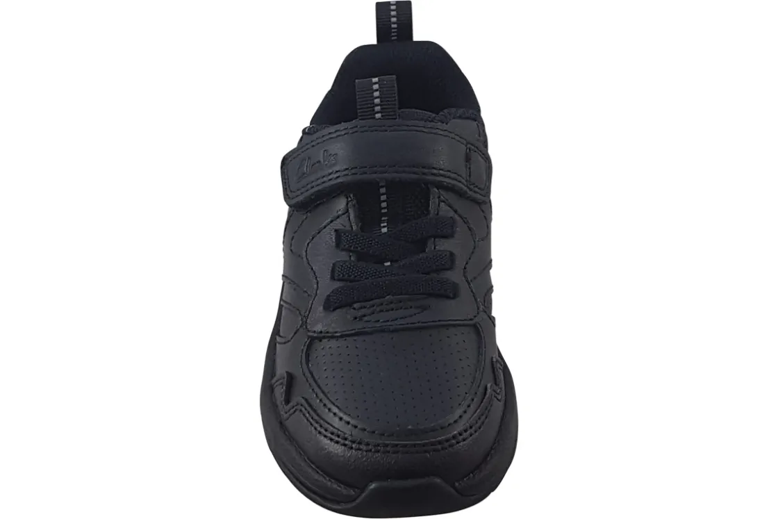 BOY Clarks Junior Boys | Velcro<ClowderSprintK Boys Leather School Shoes
