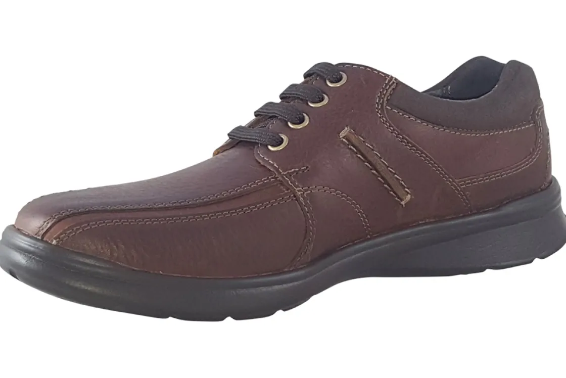 Clarks Mens Shoes | Tramline Toe<Cotrell Walk Mens Leather Shoes