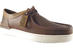 Clarks Mens Shoes<CourtLiteWally Beeswax Mens Leather Shoes
