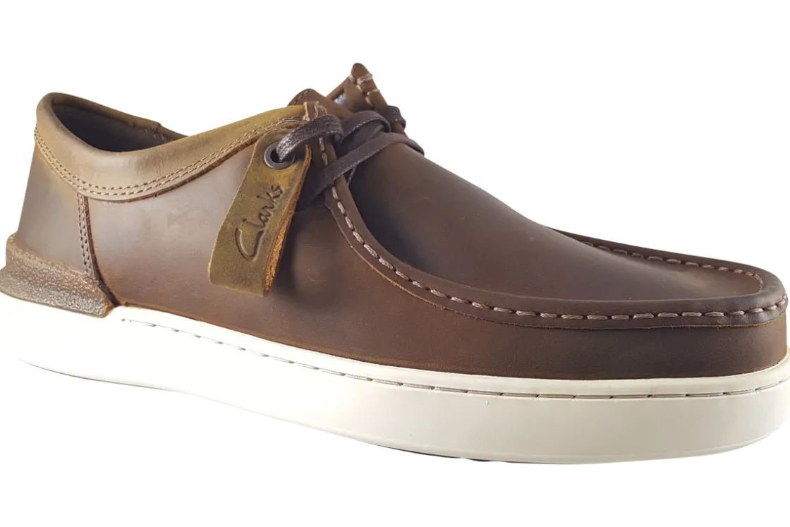 Clarks Mens Shoes<CourtLiteWally Beeswax Mens Leather Shoes
