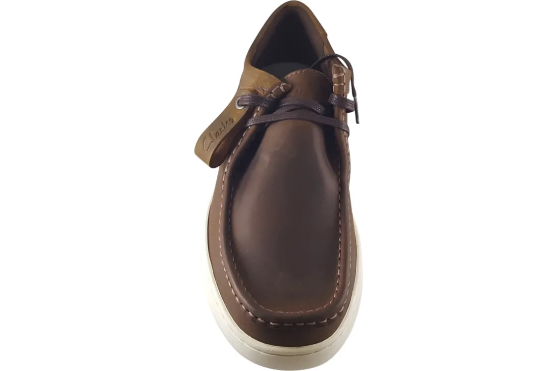 Clarks Mens Shoes<CourtLiteWally Beeswax Mens Leather Shoes