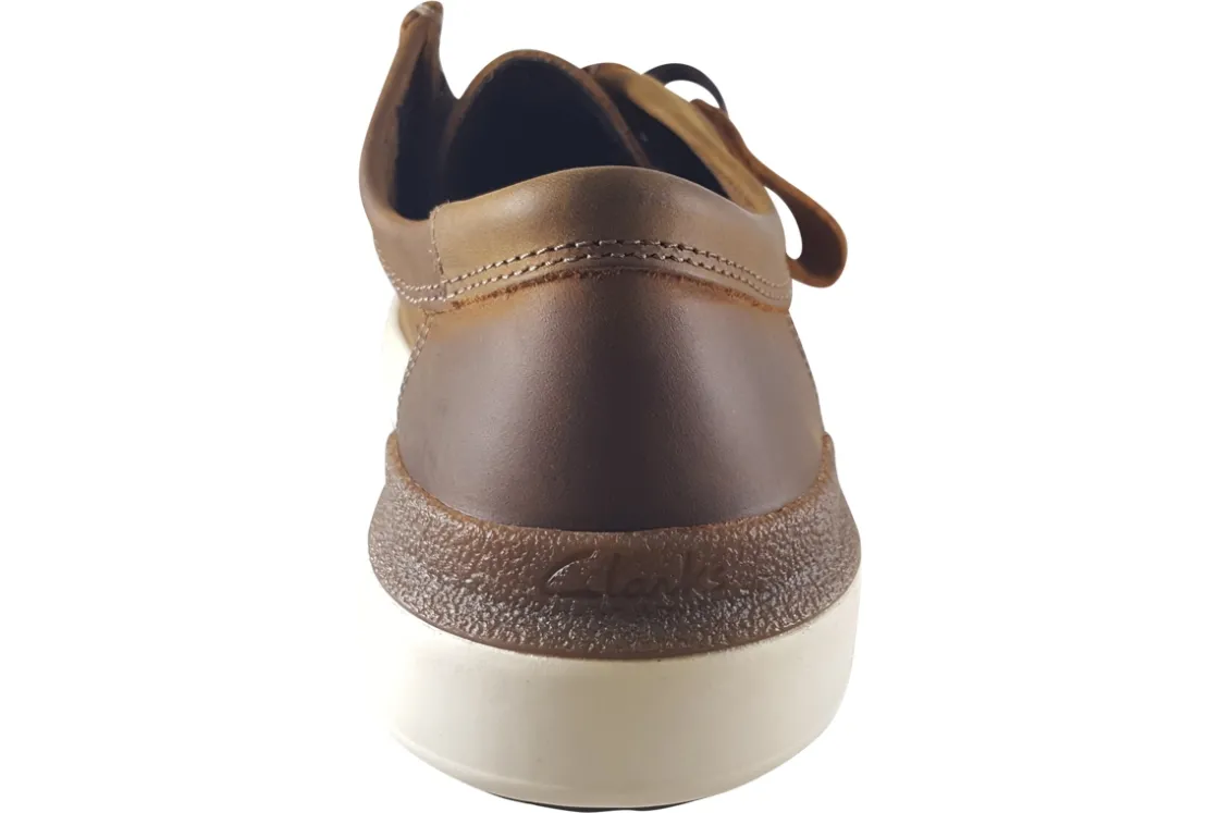Clarks Mens Shoes<CourtLiteWally Beeswax Mens Leather Shoes