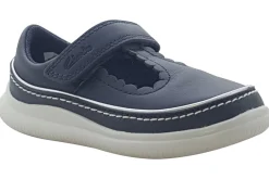 Clarks Velcro | Girls First Shoes<Crest Sky T Girls Leather First Shoes