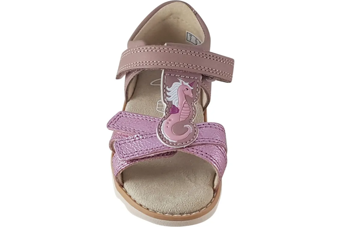 Clarks Velcro | Girls Sandals<Crown Brill T. (F Fit) Girls Sandals