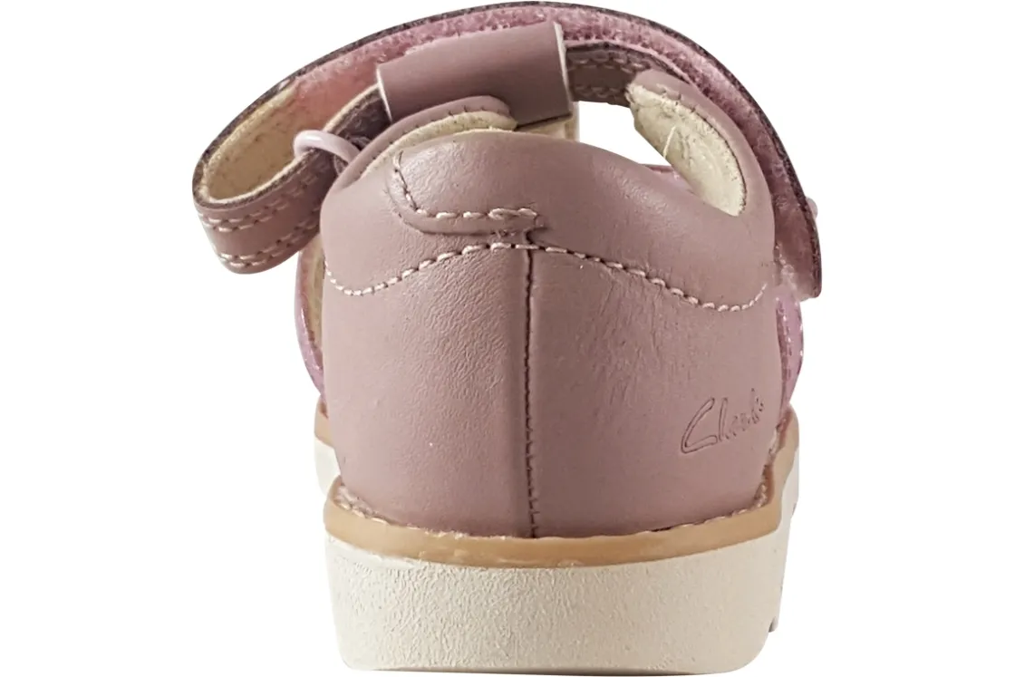 Clarks Velcro | Girls Sandals<Crown Brill T. (F Fit) Girls Sandals