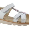 Clarks Velcro | Girls Sandals<Crown Flower T Girls Leather Sandals