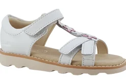 Clarks Velcro | Girls Sandals<Crown Flower T Girls Leather Sandals