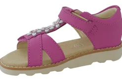Clarks Velcro | Girls Sandals<Crown Flower T Girls Leather Sandals