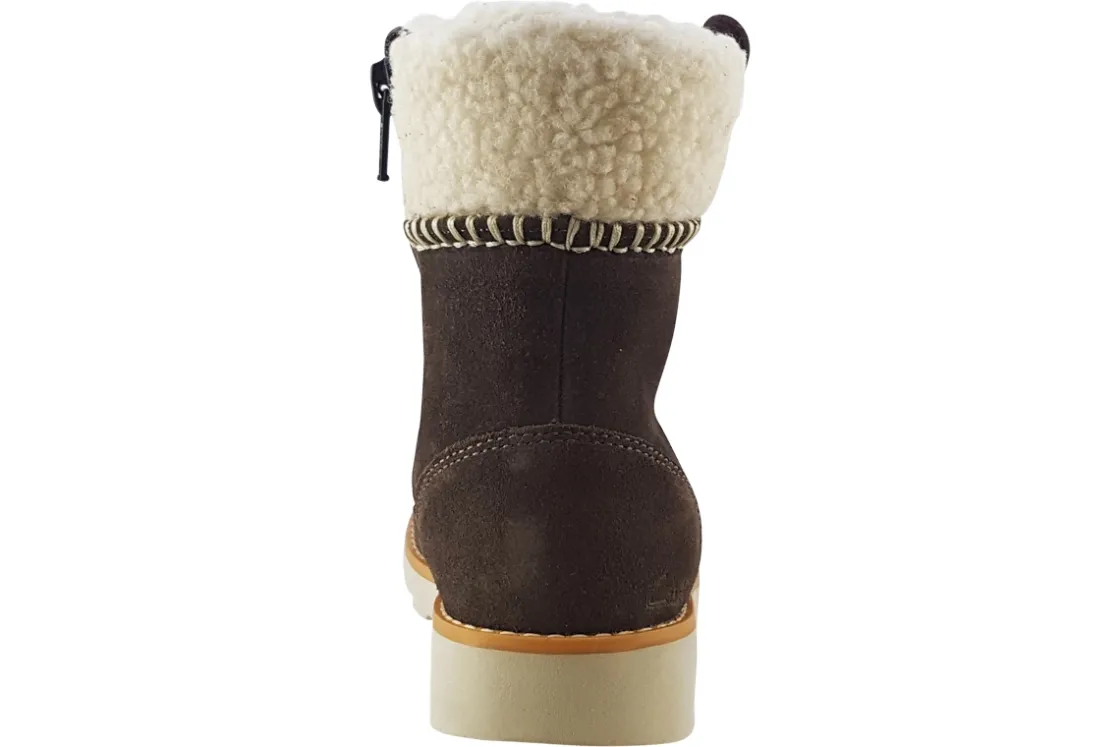 Clarks Zip | Warm Lined<Crown Loop K Girls Suede Leather Boots