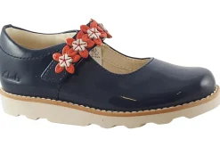 Clarks Velcro | Girls Shoes<Crown Petal K Girls Leather Patent Shoes