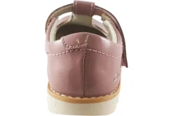 Clarks Velcro | Girls First Shoes<Crown Teen T. Dusty Pink Girls Leather Patent First Shoes