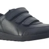 BOY Clarks Junior Boys | Senior Boys<Daze Step 2 Y Black Boys Leather School Shoes