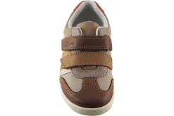 BOY Clarks Velcro | Boys Shoes<Den Stripe K (F Fit) Boys Leather Shoes