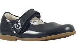 Clarks Velcro | Girls First Shoes<Drew Tap T. Girls Patent Leather Shoes Black