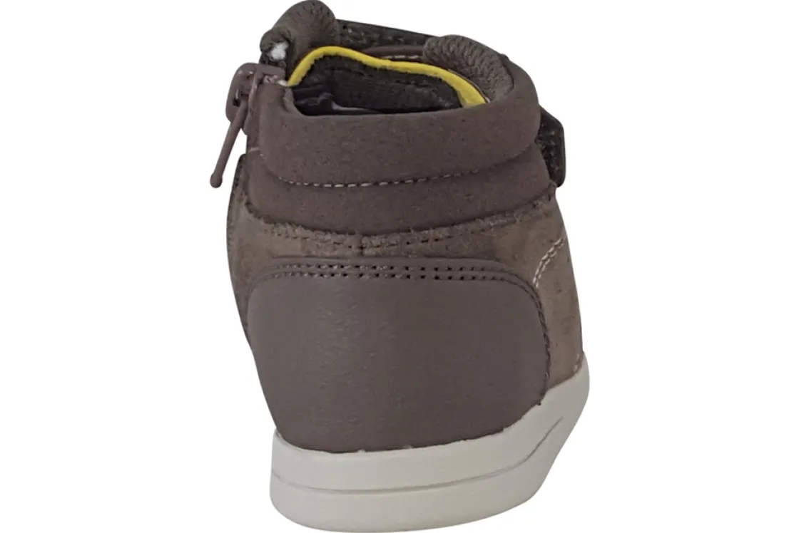 BOY Clarks Zip | Boys Boots<Emery Beat T Brown Boys Suede Leather Boots