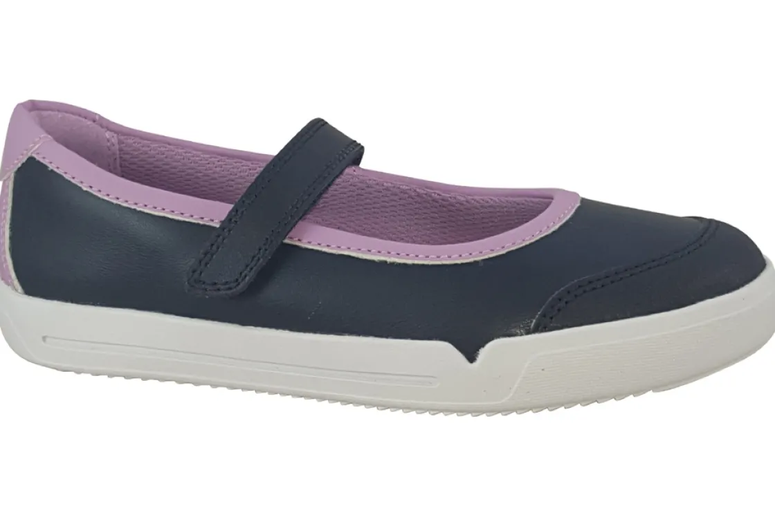 Clarks Velcro | Girls Shoes<Emery Halo K Girls Leather Shoes