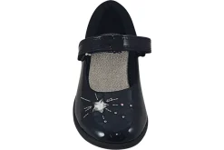 Clarks Velcro | Junior Girls<Etch Spark T Black Girls Leather Shoes