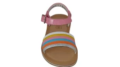 Clarks Buckle | Girls Sandals<Finch Stride T Multicolour (F Fit) Girls Leather Sandals