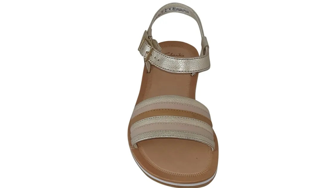 Clarks Buckle | Girls Sandals<Finch Stride Y (F Fit) Girls Leather Sandals