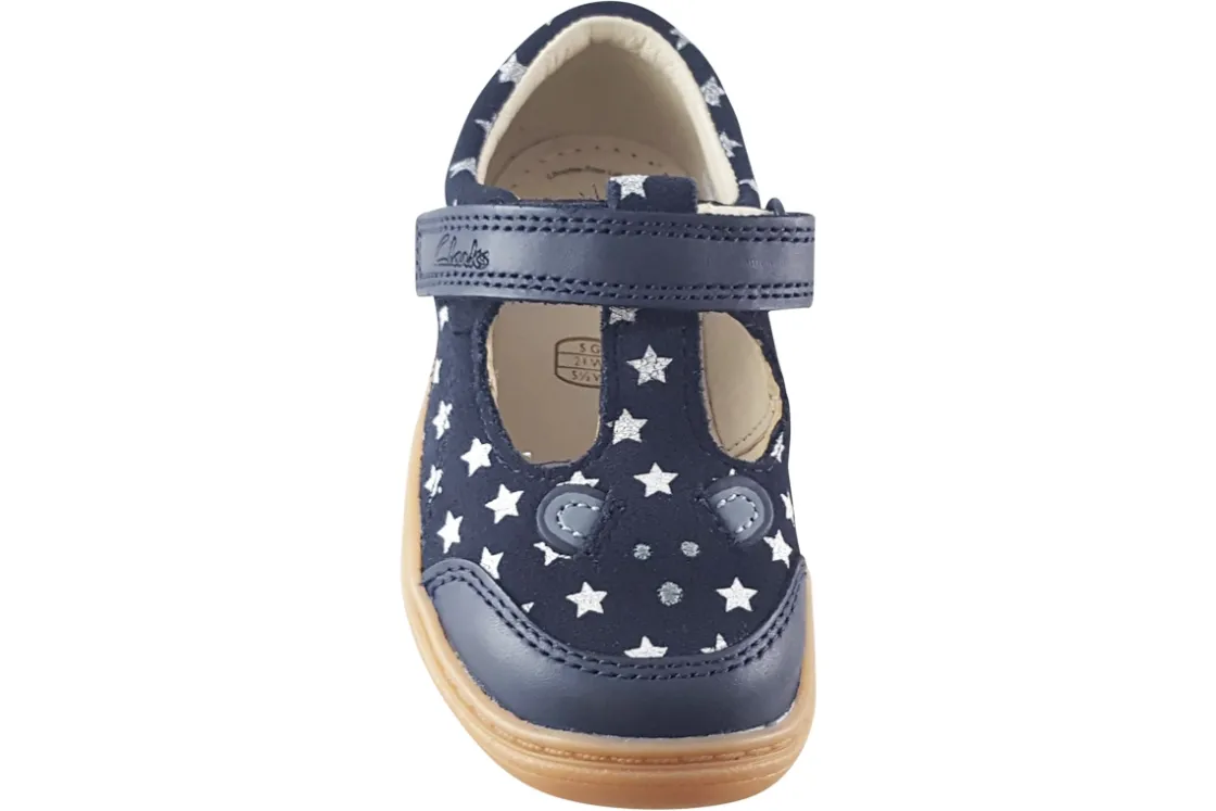 Clarks Velcro | Girls First Shoes<Flash Mouse T. Girls Suede Leather First Shoes