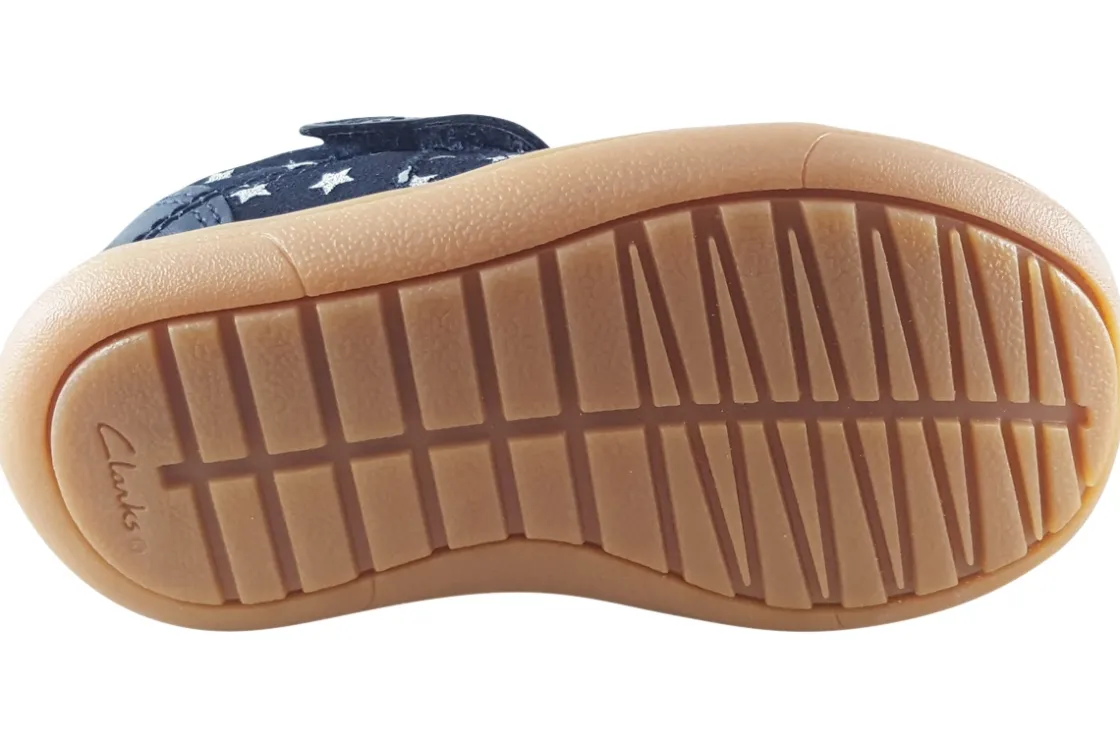 Clarks Velcro | Girls First Shoes<Flash Mouse T. Girls Suede Leather First Shoes