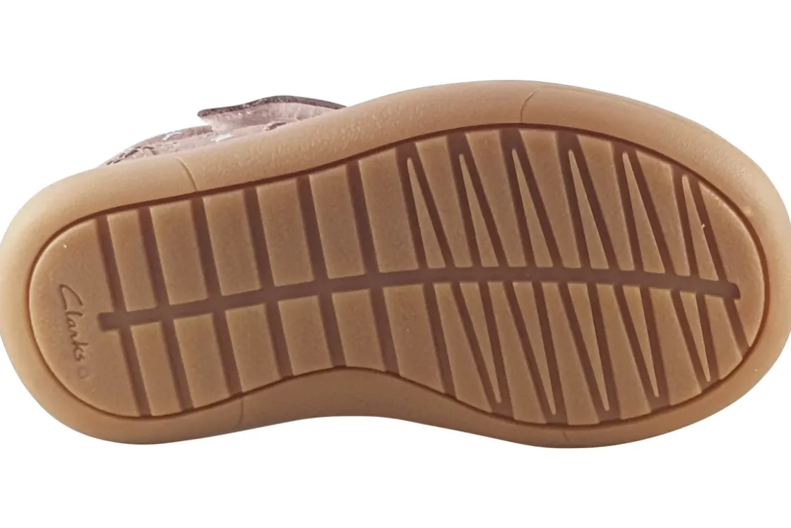 Clarks Velcro | Girls First Shoes<Flash Mouse T. Girls Suede Leather First Shoes