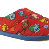 BOY Clarks Slip-On | Boys Slippers<Fluffy Print K (F Fit) Boys Slippers