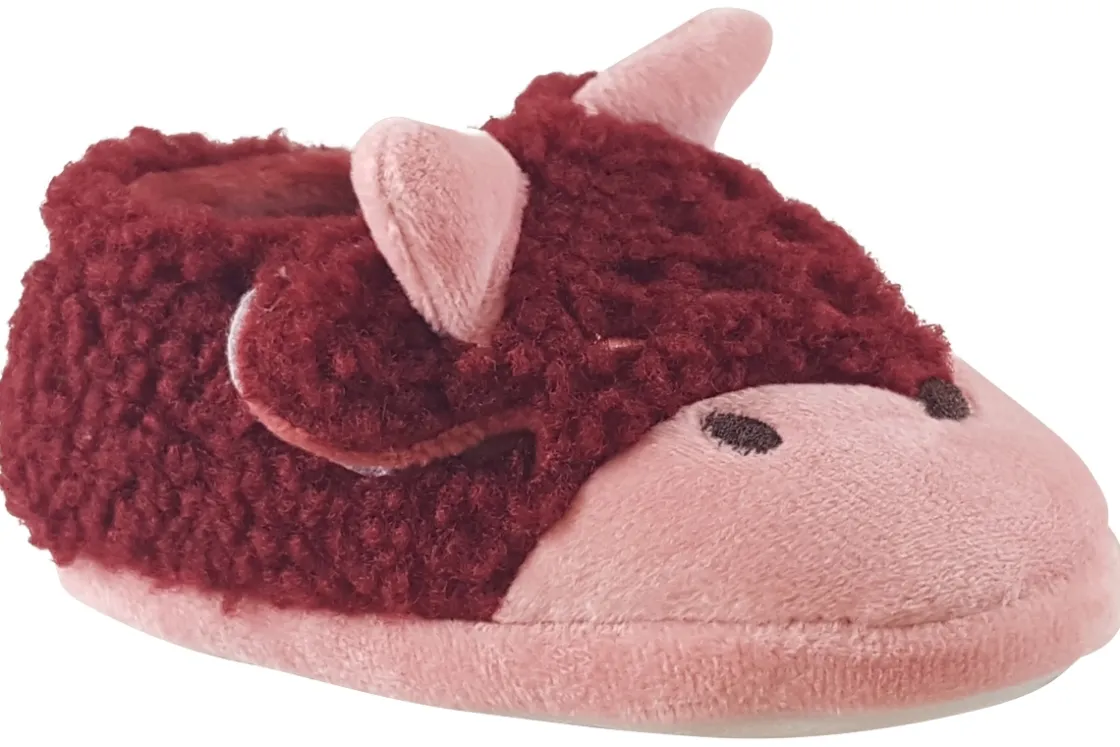 BOY Clarks Velcro | Warm Lined<Fluffy Snug T Boys Fluffy Slippers