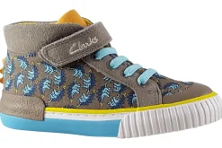 BOY Clarks Velcro | Boys Boots<Foxing Roar Hi K Boys Canvas Boots